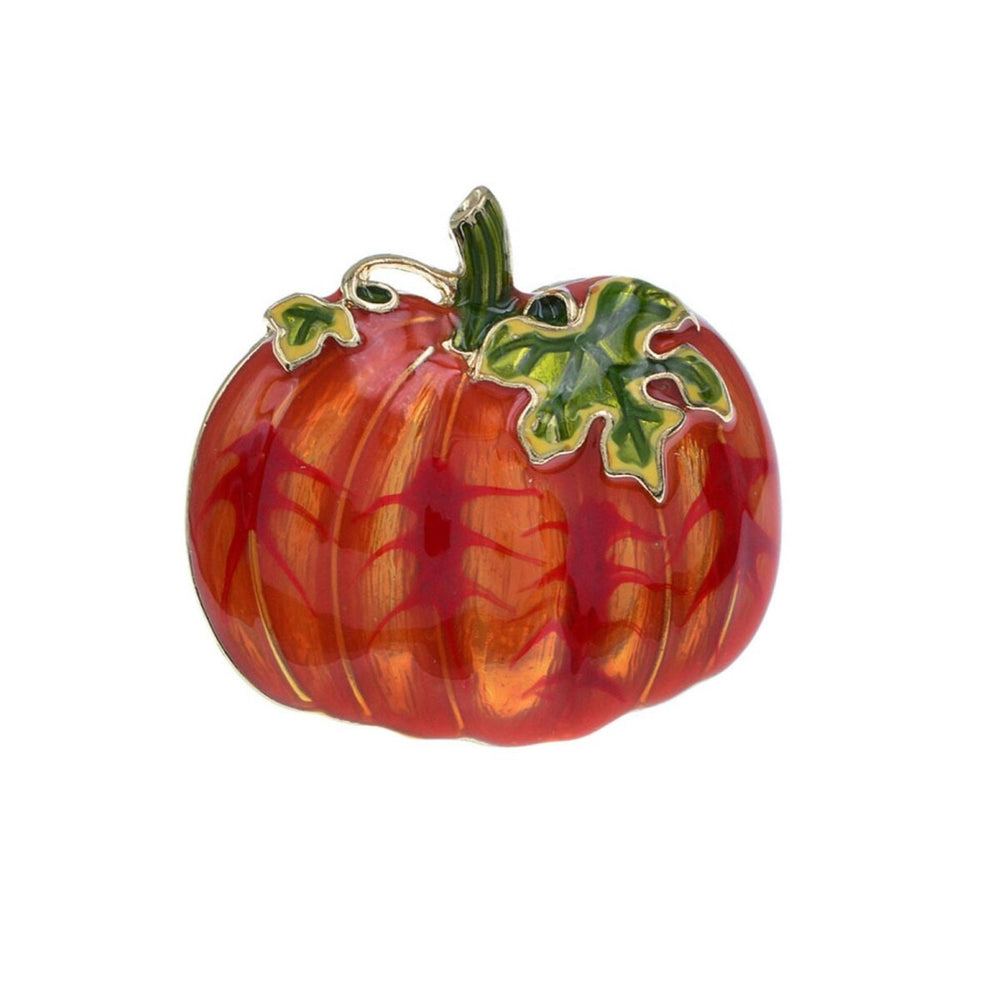 Orange Pumpkin Brooch