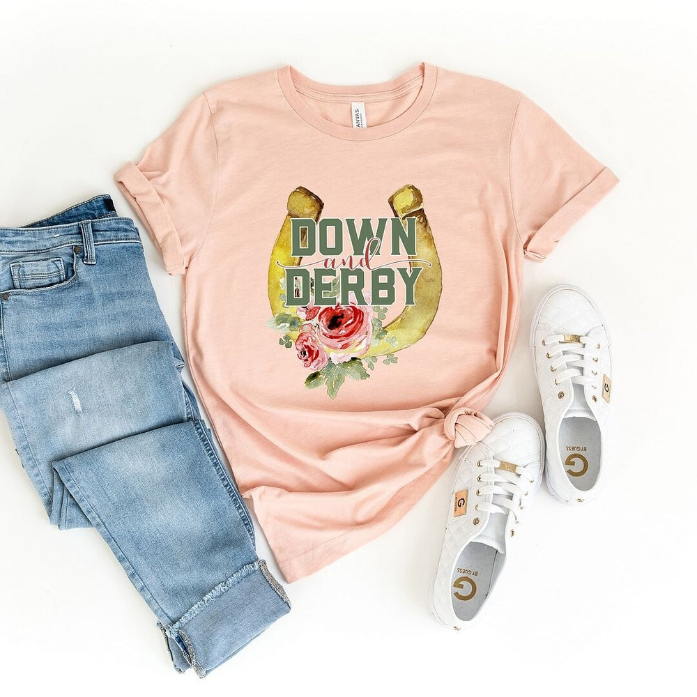 Down And Derby Short Sleeve Crewnneck Tee