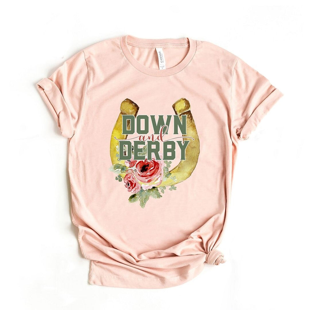 Down And Derby Short Sleeve Crewnneck Tee