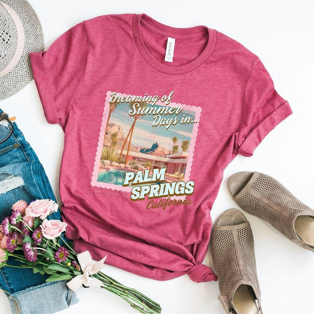 Dreaming Of Palm Springs Short Sleeve Crewnneck Tee