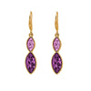 Dual Crystal Marquis Drop Earrings