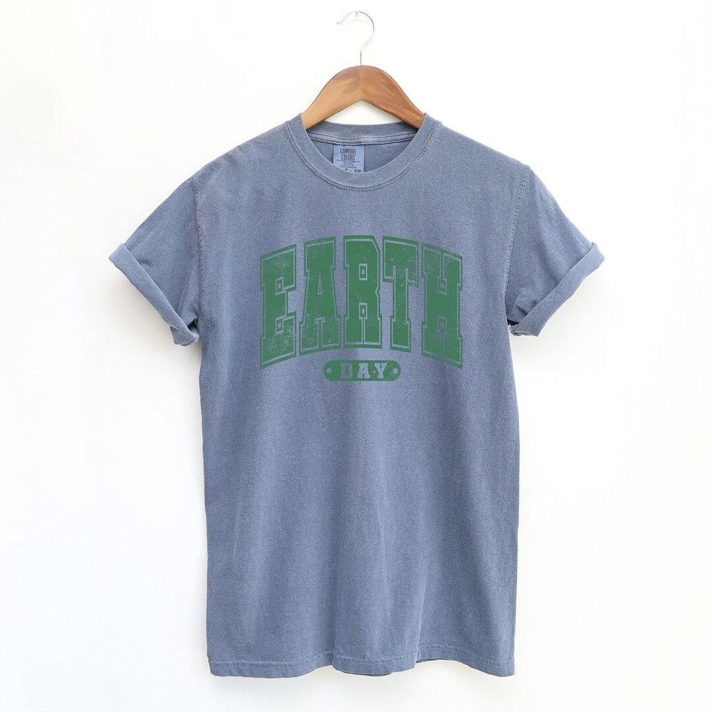 Earth Day Varsity Garment Dyed Tee