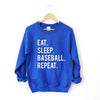 Eat Sleep Baseball Repeat Graphic Sweatshirt