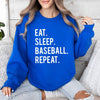 Eat Sleep Baseball Repeat Graphic Sweatshirt