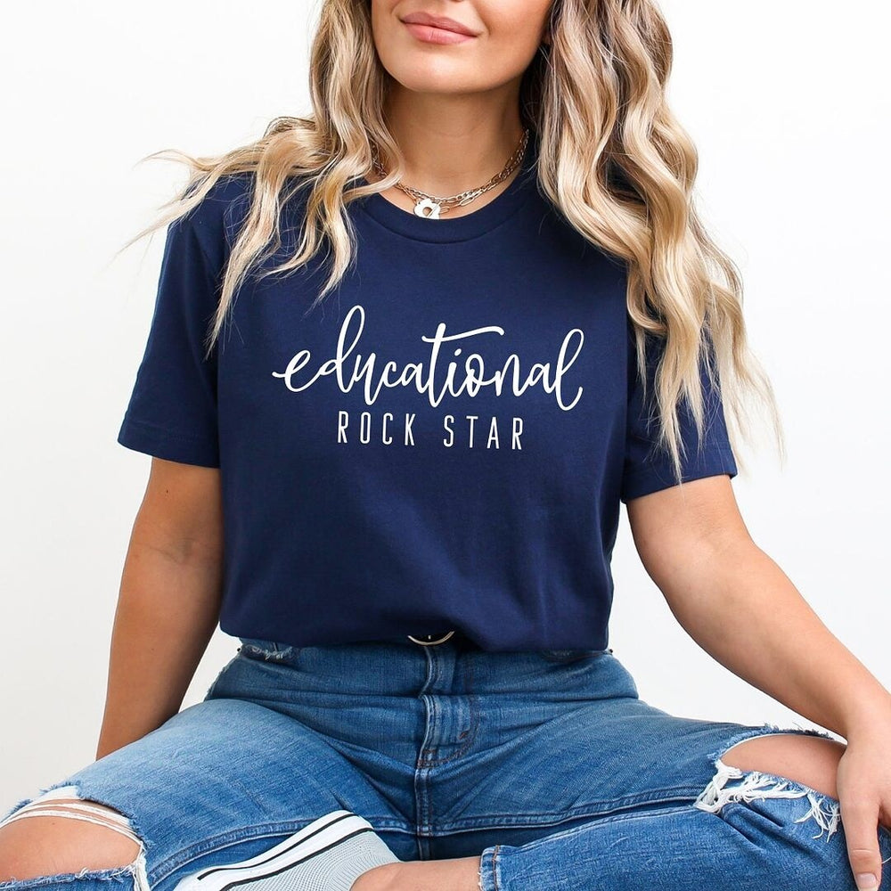 Educational Rock Star Short Sleeve Crewnneck Tee