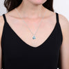 Elegant Solitaire Pendant 2.50Ct Natural Aquamarine in Sterling Silver