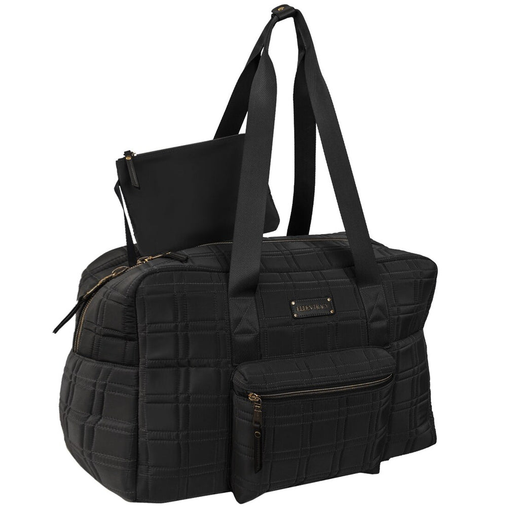 Ellen Tracy Square Quilted Duffel Bag