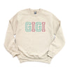 Embroidered Gigi Outline Graphic Sweatshirt