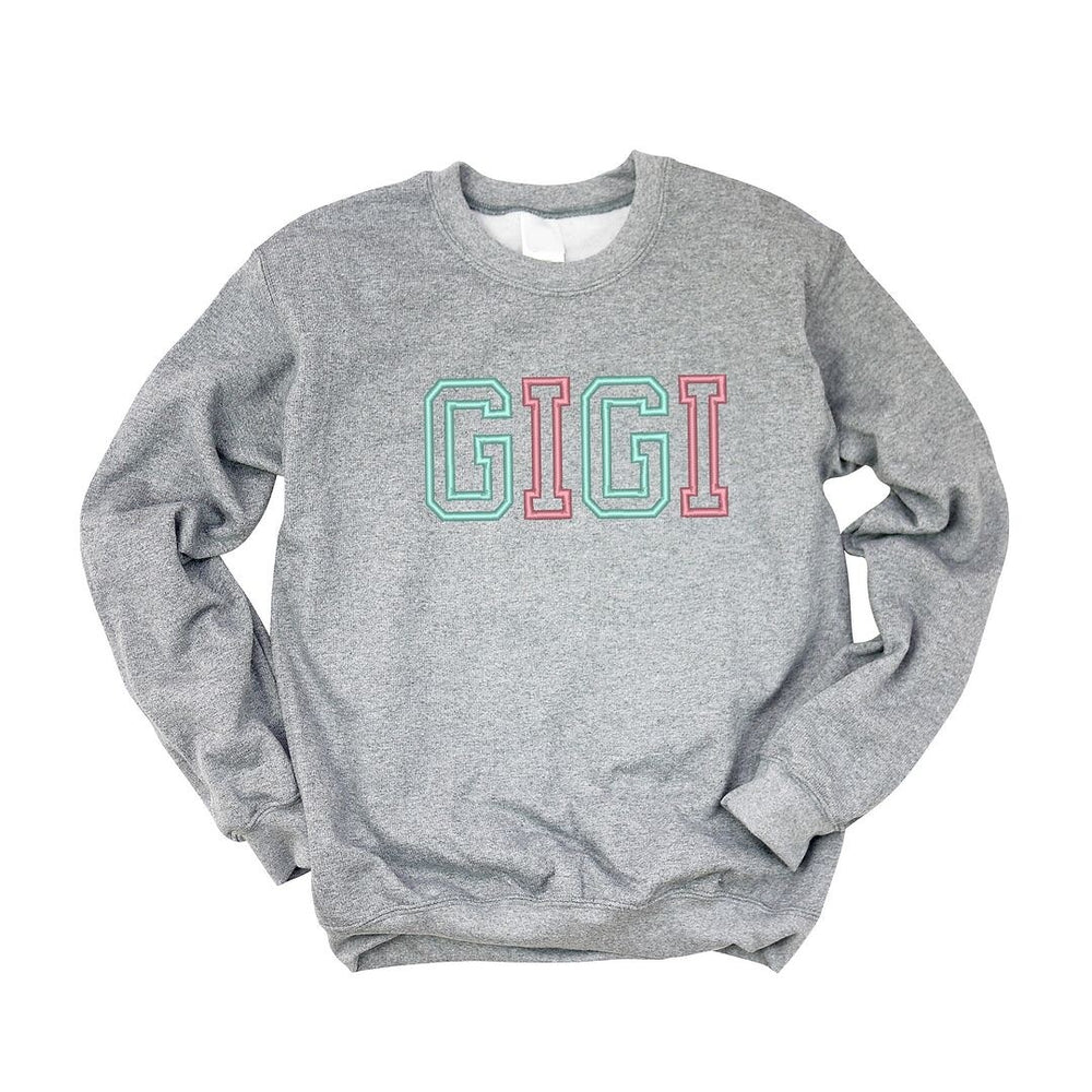 Embroidered Gigi Outline Graphic Sweatshirt