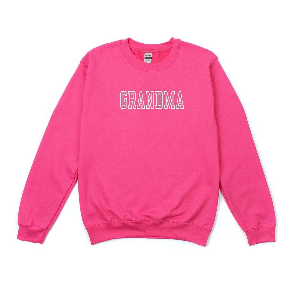 Embroidered Grandma Outline Graphic Sweatshirt