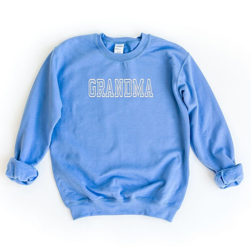 Embroidered Grandma Outline Graphic Sweatshirt