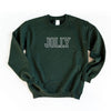 Embroidered Jolly Graphic Sweatshirt