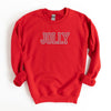 Embroidered Jolly Graphic Sweatshirt