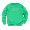 Embroidered Jolly Graphic Sweatshirt