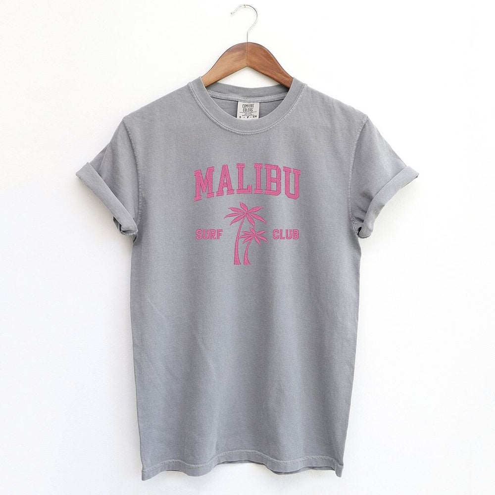 Embroidered Malibu Surf Club Garment Dyed Tee