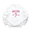 Embroidered Malibu Surf Club Graphic Sweatshirt