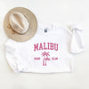 Embroidered Malibu Surf Club Graphic Sweatshirt