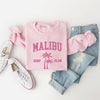 Embroidered Malibu Surf Club Graphic Sweatshirt