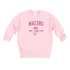 Embroidered Malibu Surf Club Graphic Sweatshirt