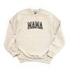 Embroidered Mama Arched Graphic Sweatshirt