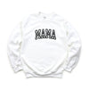 Embroidered Mama Arched Graphic Sweatshirt