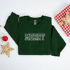 Embroidered Merry Graphic Sweatshirt