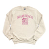 Embroidered Miami Beach Florida Graphic Sweatshirt