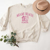 Embroidered Miami Beach Florida Graphic Sweatshirt