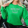 Embroidered North Pole University Graphic Sweatshirt