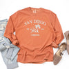 Embroidered San Diego Garment Dyed Long Sleeve