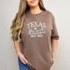 Embroidered Texas Wild West Garment Dyed Tee