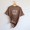 Embroidered Texas Wild West Garment Dyed Tee