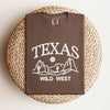 Embroidered Texas Wild West Garment Dyed Tee