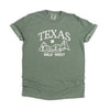 Embroidered Texas Wild West Garment Dyed Tee