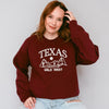 Embroidered Texas Wild West Graphic Sweatshirt