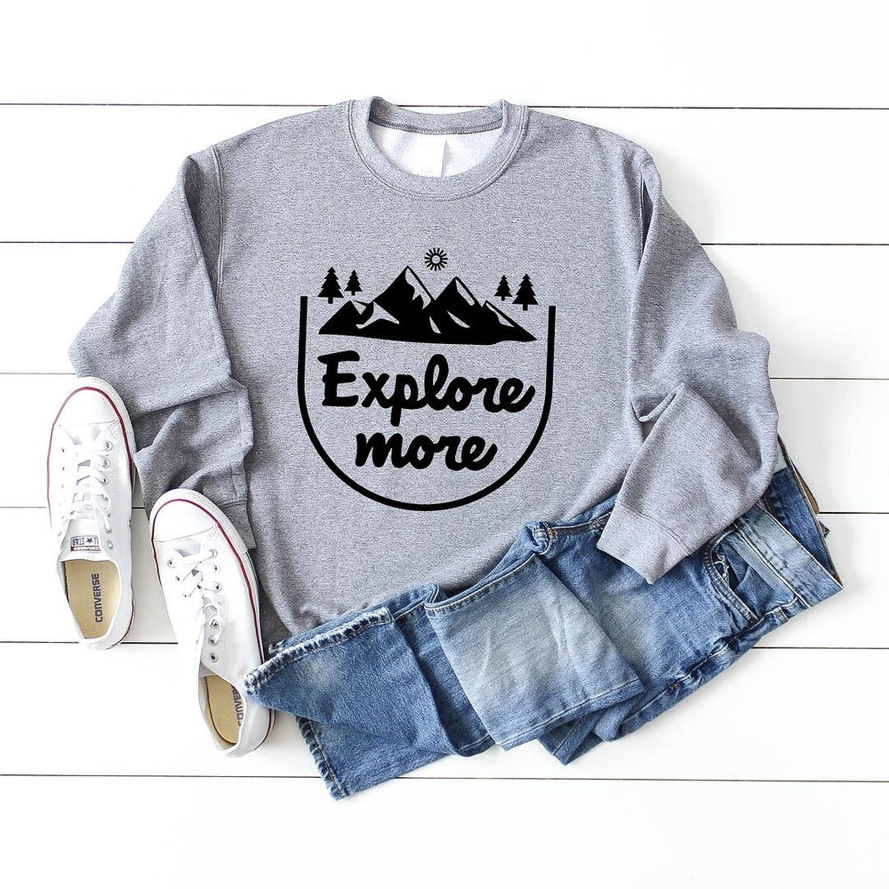 Explore More Mountain Graphic Sweatshirt