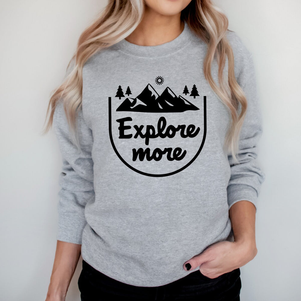 Explore More Mountain Graphic Sweatshirt