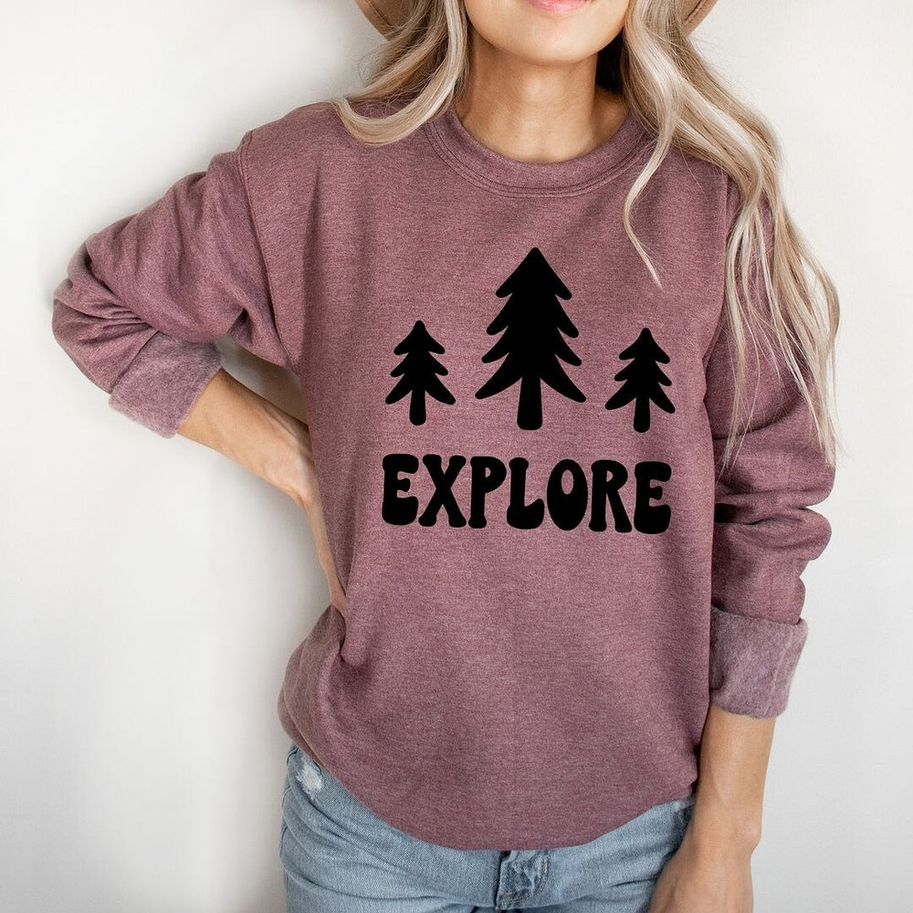 Explore Trees Graphic Sweatshirt