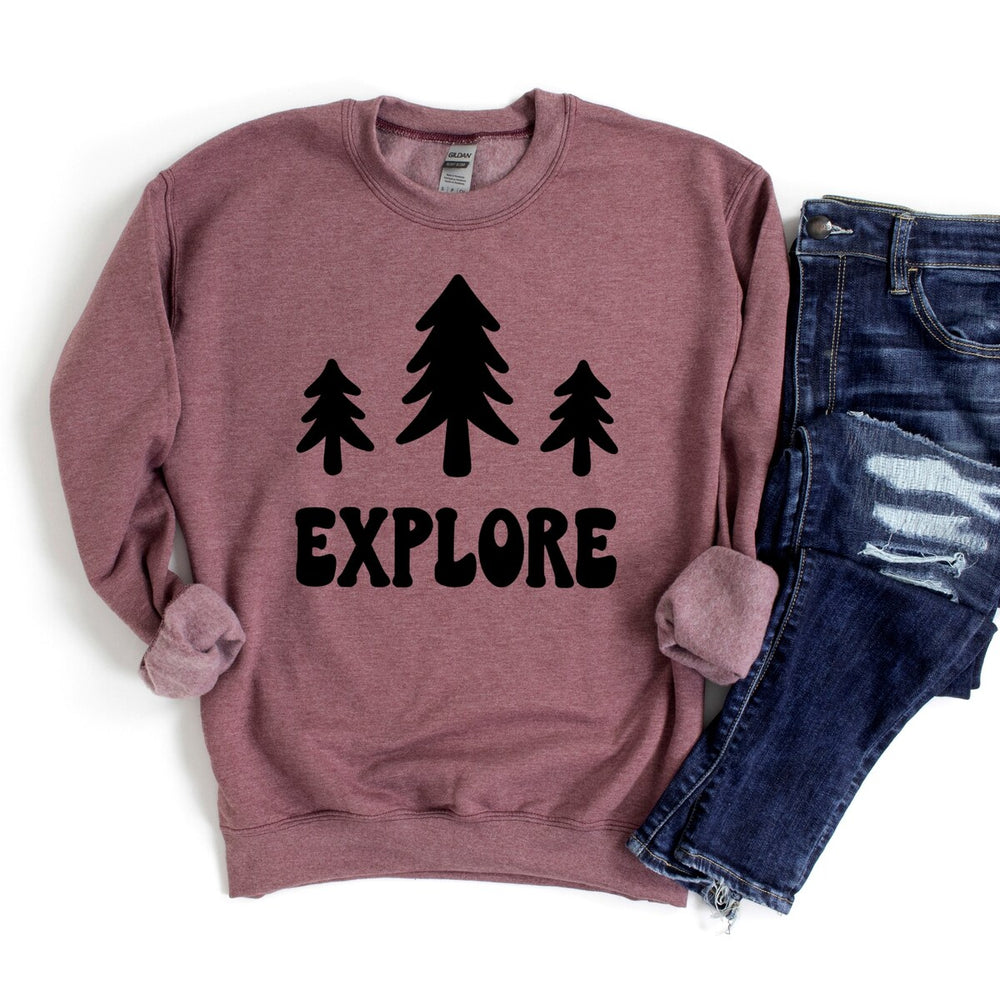 Explore Trees Graphic Sweatshirt