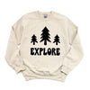 Explore Trees Graphic Sweatshirt