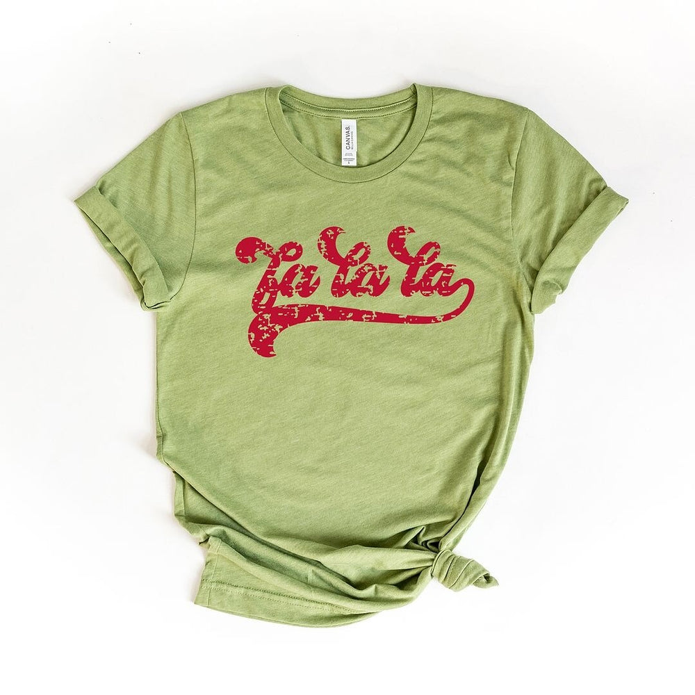 Fa La La Retro Short Sleeve Crewnneck Tee