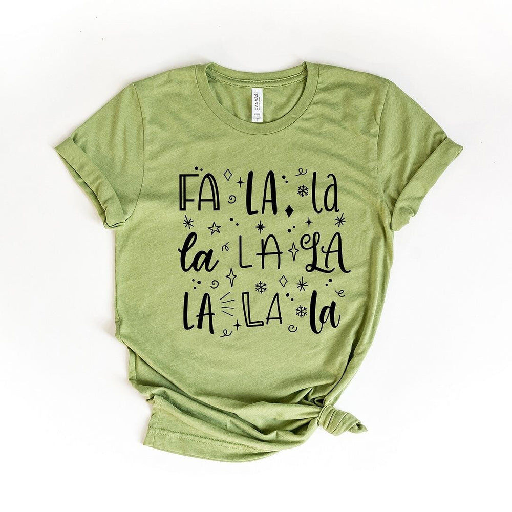 Fa La La Square Short Sleeve Crewnneck Tee