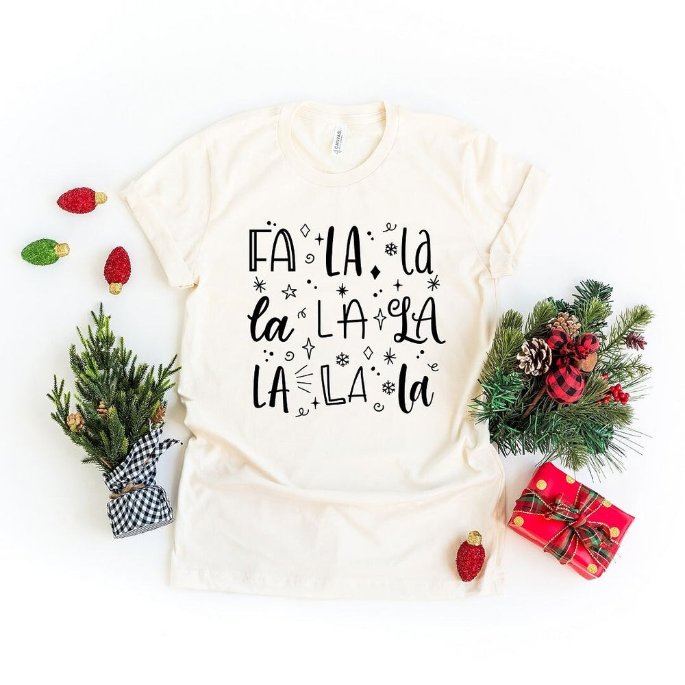 Fa La La Square Short Sleeve Crewnneck Tee