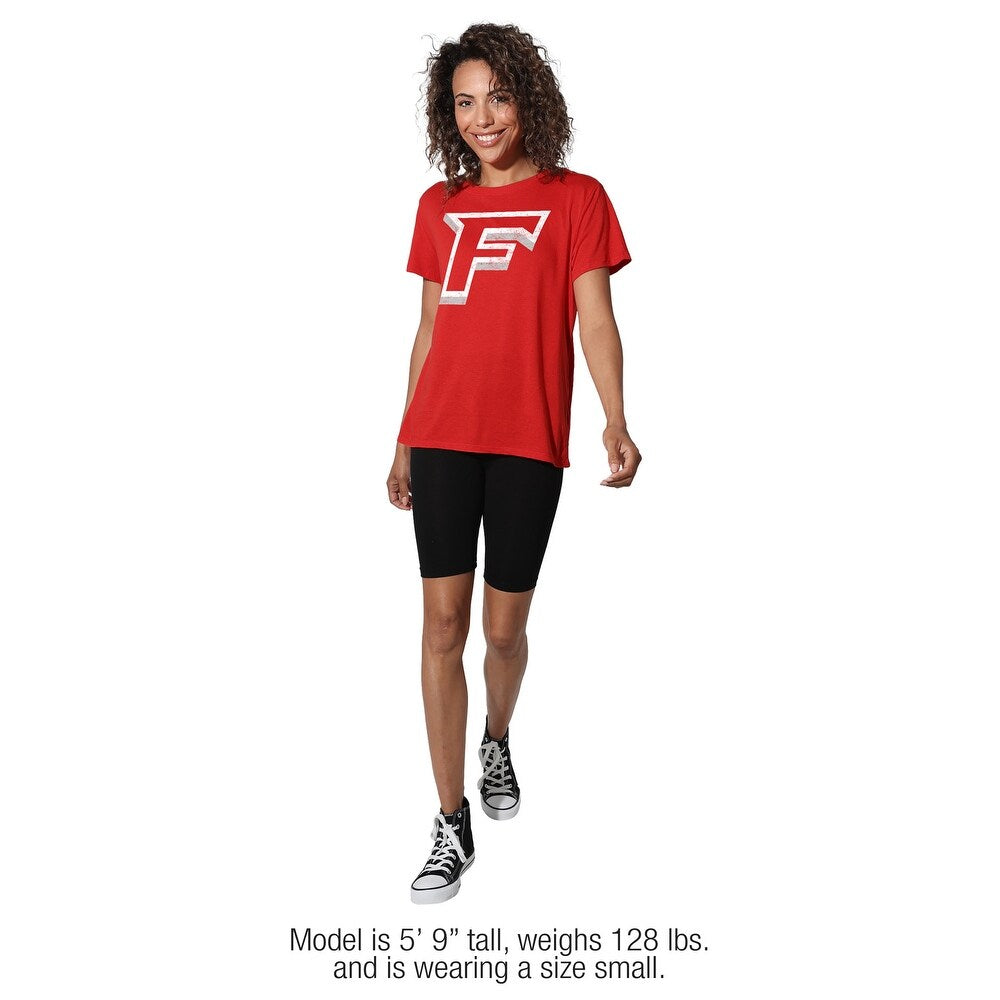 Fairfield University Distressed Primary Logo Women