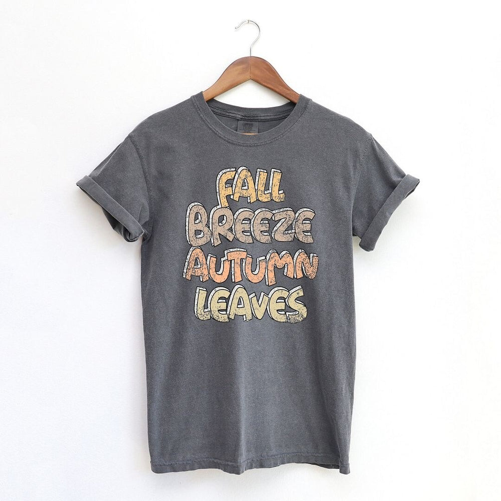 Fall Breeze Autumn Leaves Garment Dyed Tee