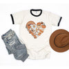 Fall Collage Heart Ringer Tee