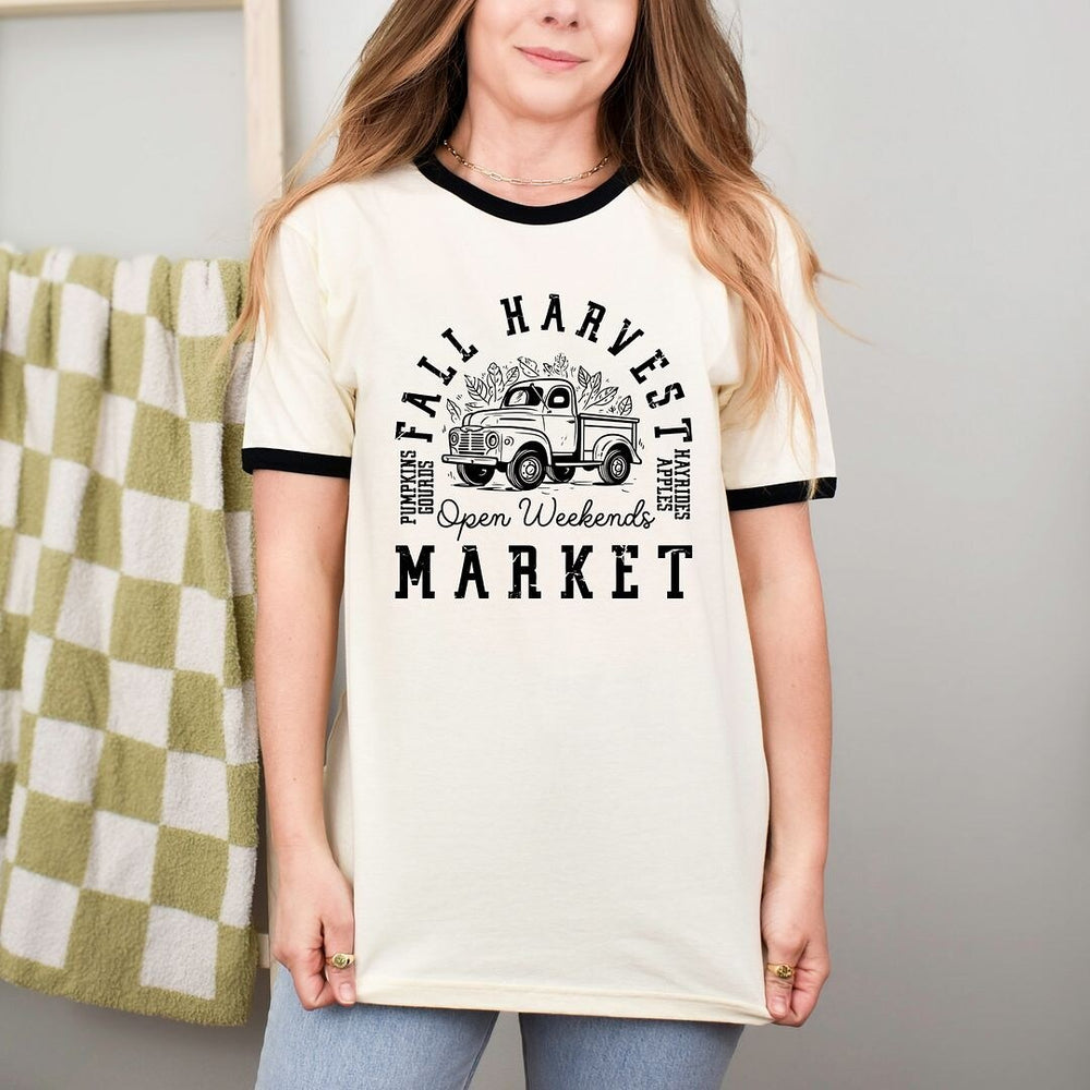 Fall Harvest Market Ringer Tee