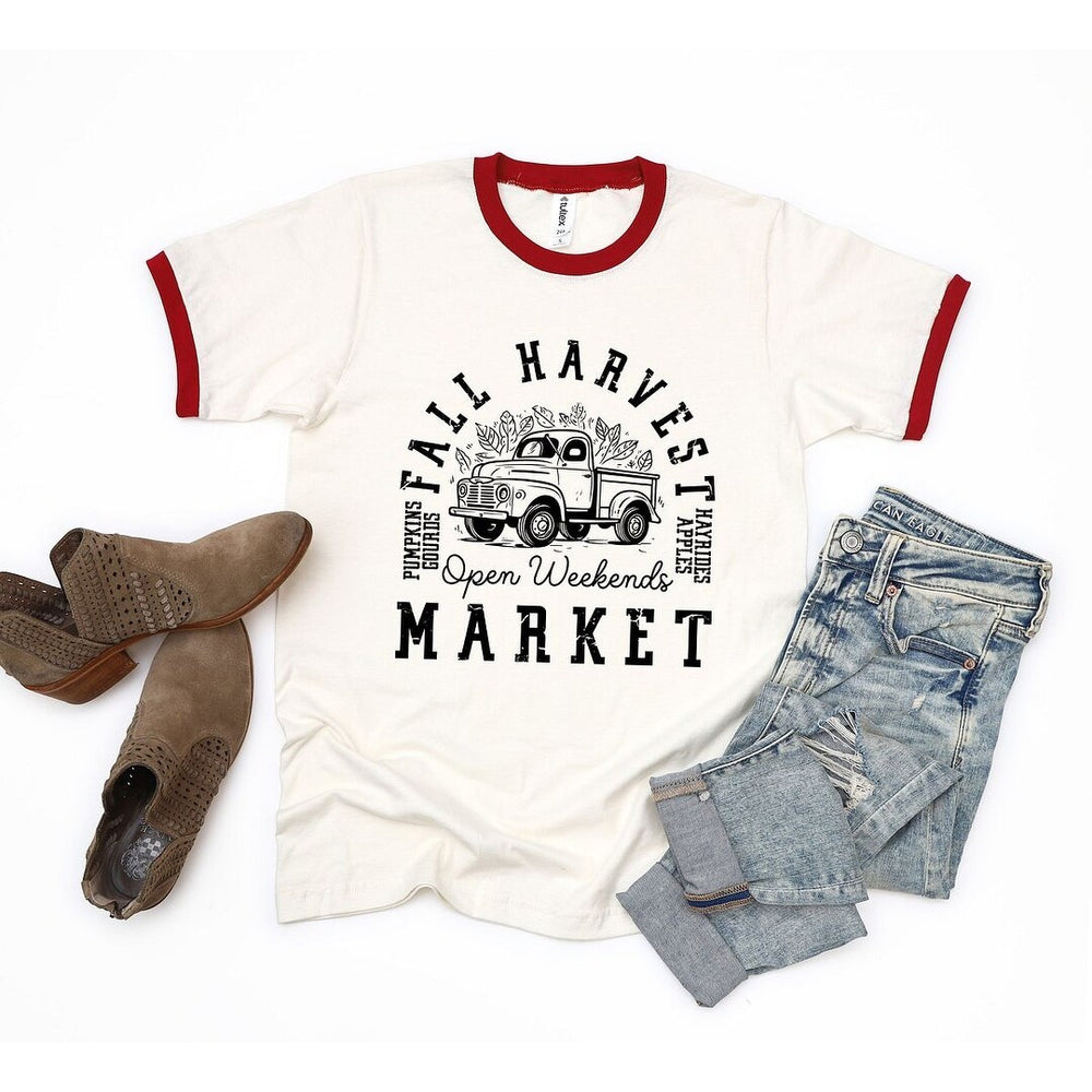 Fall Harvest Market Ringer Tee