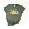 Fall Vibes Retro Puff Print Short Sleeve Tee