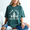 Farm Fresh Christmas Tree Stars Garment Dyed Tee